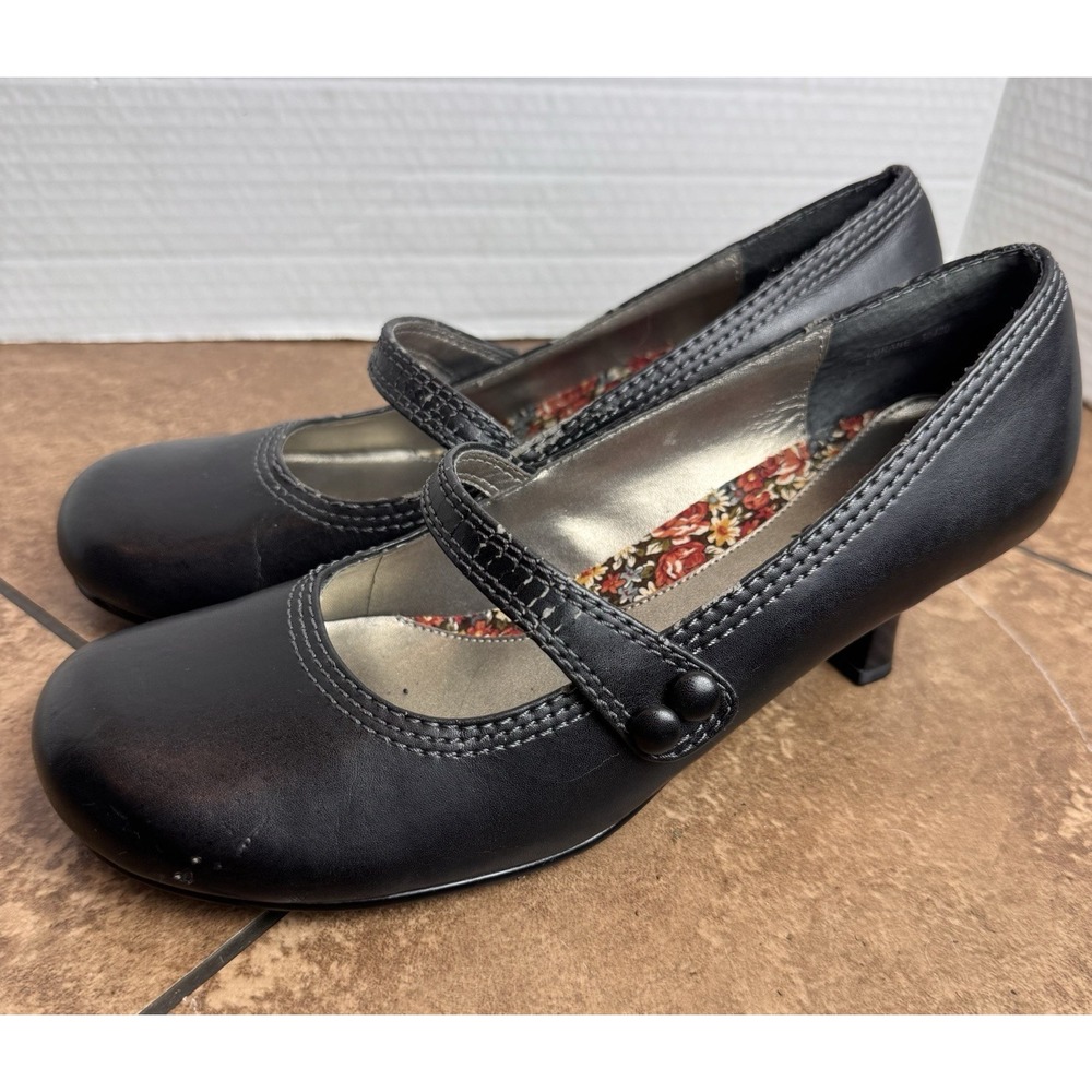 Vintage Mudd Black Kitten High Heel 2" Mary Jane Size 8m - Picture 4 of 13